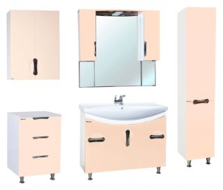 Пенал Bellezza Лагуна 35см правый бежевый 00000004439