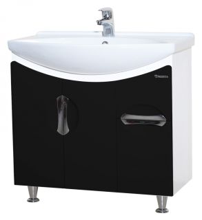Тумба под раковину Bellezza Лагуна 75см чёрный 00000001391