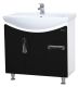 Тумба под раковину Bellezza Лагуна 75см чёрный 00000001391