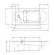 Акриловая ванна Riho Lazy B080001005 L 170х75см белый