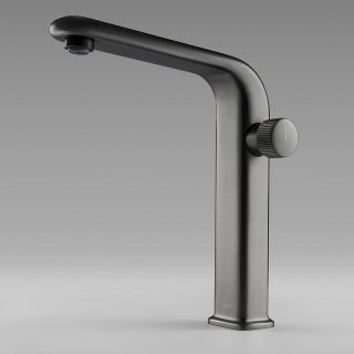 Смеситель для раковины Black&White Universe 7640GM оружейная сталь