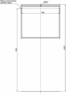 Зеркало Allen Brau Priority  1.31016.BB с подсветкой Черный браш