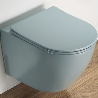 Унитаз CeramaLux 2197MLG подвесной с сиденьем Микролифт