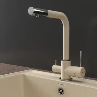 Смеситель для кухни GranFest 3611 кашемир