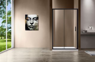 Душевая дверь Vincea Garda VDS-1G140CLB 140 см