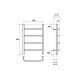 Полотенцесушитель электрический Point Афина PN04146E 40x60см П4 хром