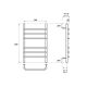 Полотенцесушитель электрический Point Венера PN07156E 50x60см П6 хром