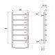 Полотенцесушитель электрический Point Афина PN04848 40x80см П6 хром