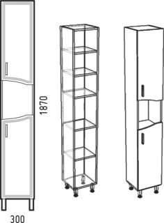 Пенал Corozo Креста 30см белый SD-00000338