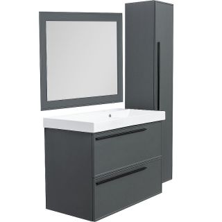 Зеркало La Fenice Cubo FNC-02-CUB-G-80-60 серое матовое 80 см