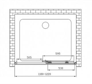 Душевая дверь Vincea Soft VDS-3SO120CL 120 см