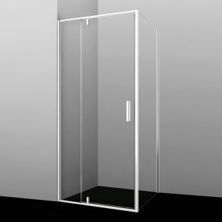 Душевая стенка WasserKRAFT Aula 11P10-RP100 профиль Белый стекло прозрачное