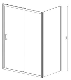 Душевой уголок Vincea Alpha VSR-3AL9011CL 110x90 см