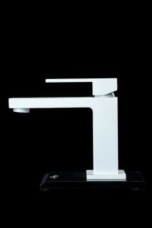 Смеситель для раковины Boheme Qubic 471-MW белый матовый