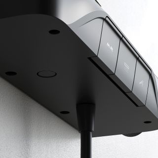 Душевая система AM.PM Func F078F222 с термостатом Черная матовая