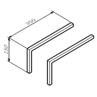 Ножки для шкафа AM.PM Func M8FLEGS-C015GM Графит матовый