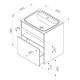 Тумба под раковину Am.Pm Func 60 M8FFUX0601OF подвесная Дуб крафт