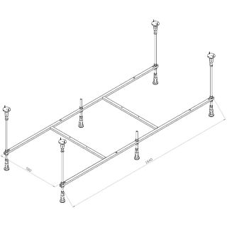 Каркас для ванны AM.PM X-Joy 170x70 W94A-170-070W-R Серый
