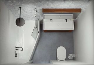 Акриловая ванна Riho Rethink Space Fall Plug and Play B114009005 L заполнение через перелив 170х90см белый