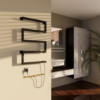 Электрический полотенцесушитель Altasan ШалимарПроф ШалимарПроф8050ЧМ Черный муар 80х50