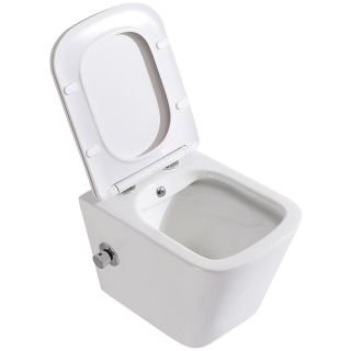 Унитаз подвесной BelBagno Due BB3103CHR-BS/SC с сиденьем Микролифт