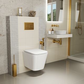 Комплект унитаза с инсталляцией Point Ника 886914GBOO+PN41081 с сиденьем Микролифт