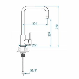 Смеситель для кухни Alveus Dual G11 Arctic 1139810 Белый