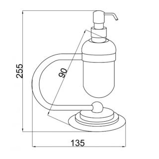 Дозатор Boheme Murano хром 10909-CR