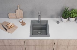 Кухонная мойка Alveus Granital Atrox 10 Concrete G81 400x500 1139770 Бетон