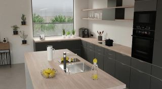 Кухонная мойка Alveus Pure 20 KMB-90 465x525 1103608 Брашированная сталь