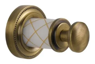 Крючок Boheme Murano 10906-W-BR бронза/белый