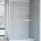 Душевой уголок Vincea Slim Soft 140x80 VSR-1SS8014CL профиль Хром стекло прозрачное