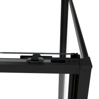 Душевой уголок Vincea Slim Soft 130x90 VSR-1SS9013CLB профиль Черный стекло прозрачное