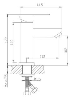 Смеситель для раковины Haiba HB10801 сатин