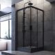 Душевой уголок Am.Pm Gem 90x90см чёрный матовый W90G-403-090BT