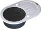 Мойка кухонная Zorg Inox Glass GL-7851-OV-WHITE-GRAFIT
