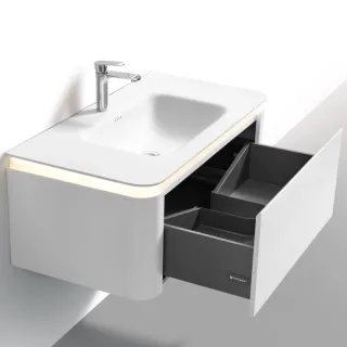 Тумба под раковину  Black&White Universe 9251100 белая 110 см