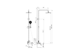 Душевая стойка Wonzon & Woghand Balance WW-054601-CR хром