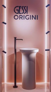 Раковина отдельностоящая Gessi Origini Total Look 66603.507 45x90 см пудровый розовый