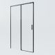 Душевая дверь Vincea Soft 2 VDS-3SO2140CLB, 1400, черный, стекло прозрачное