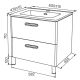 Напольная тумба с раковиной IDDIS Brick BRI60WFi95K 60см белый