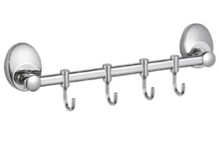 Планка с крючками для полотенец Haiba HB1615-4 хром