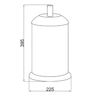Ведро Boheme Murano 10907-R-G золото/рубиновый