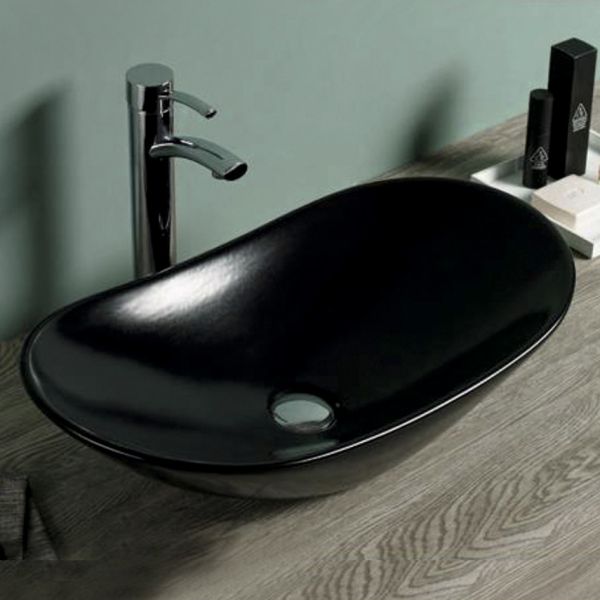 Накладная раковина Melana 7811AMB-805 62см чёрный матовый