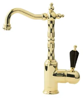 Смеситель для раковины Boheme Tradizionale Nero 272-Royal золото