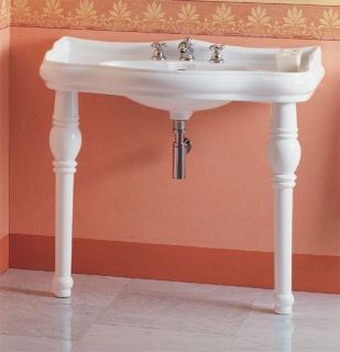 Керамическая нога под раковину Kerasan Retro 108301 (1шт)  белая