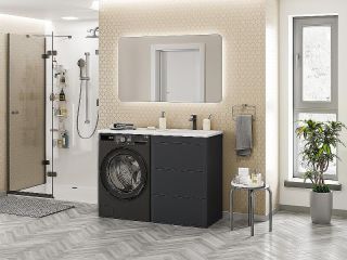 Напольная тумба под раковину Brevita Grafit 120 R УТ000015422 Графит матовый