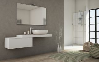 Консоль подвесная Cezares TAVOLONE 41785 Bianco Opaco 90 см