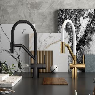 Смеситель для кухни Raglo R86.41.09 со съемным изливом на магните графит