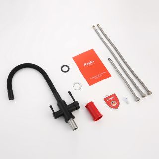 Смеситель для кухни Raglo R81.64.06 с подключением фильтра чёрный